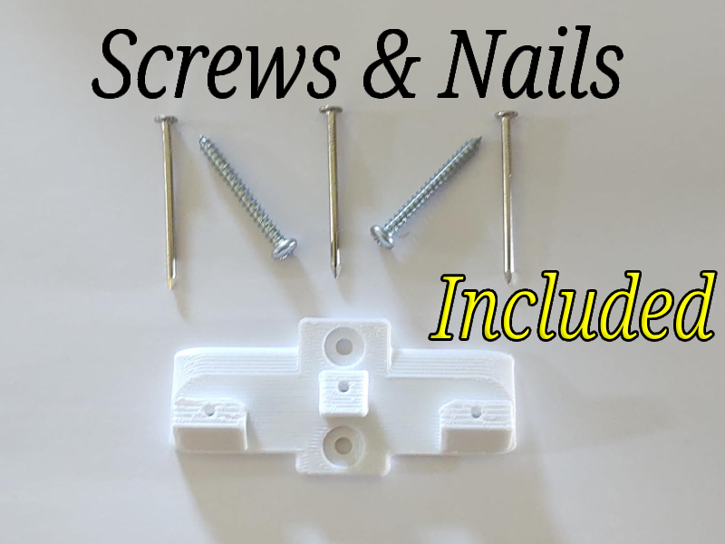 Screws & nails included