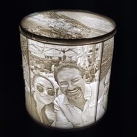 3D printed Cylindrical Lithophane display